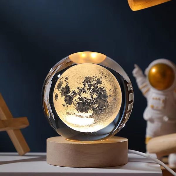3D Crystal Bal – Moon (1 Color Base)
