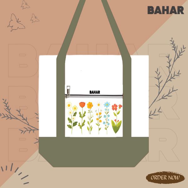 Casual Tote Shoulder Bag for Women - Dual-Color Tote Bag
