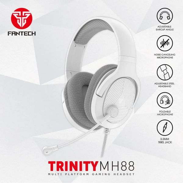 Fantech TRINITY MH88 Space Edition Multiplatform Gaming Headset – White