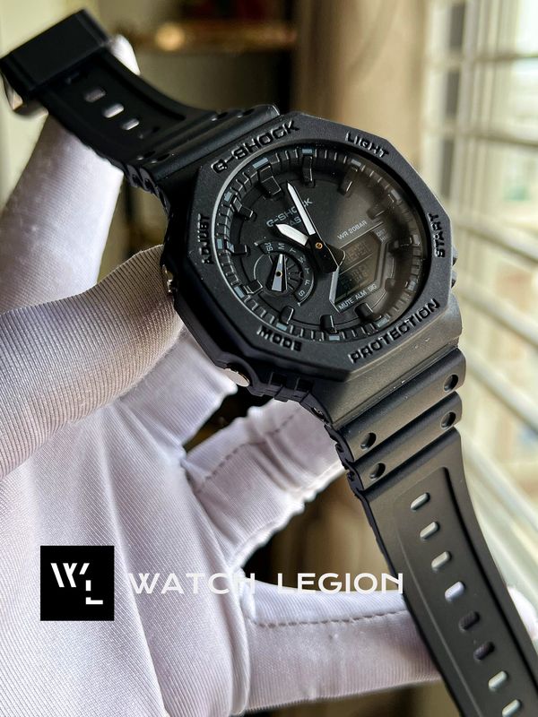 GSHOCK GA 2100 BLACK RUBBER