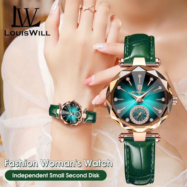 💥LouisWill Leather Strap Women's Fashion Watch