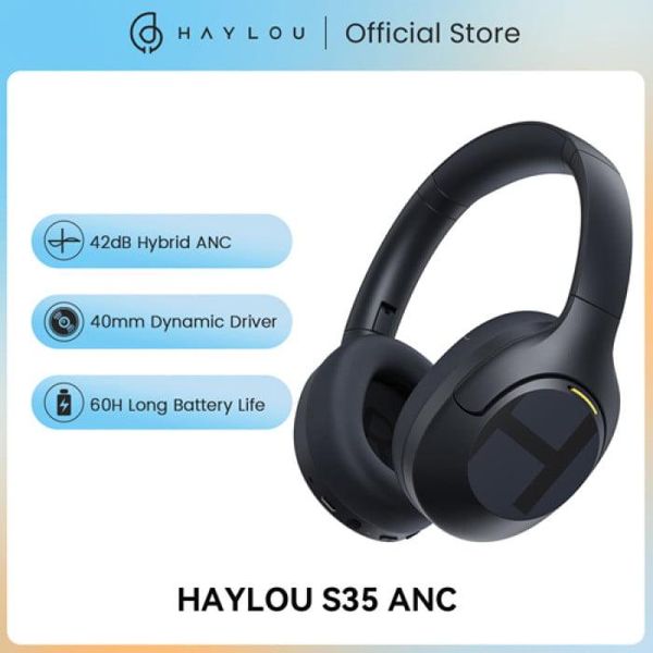 The Haylou S35 ANC headphones – Blue Color