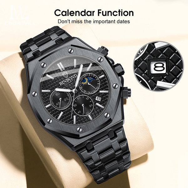 💥LouisWill Multi-function Waterproof Watch With Calendar - Image 3
