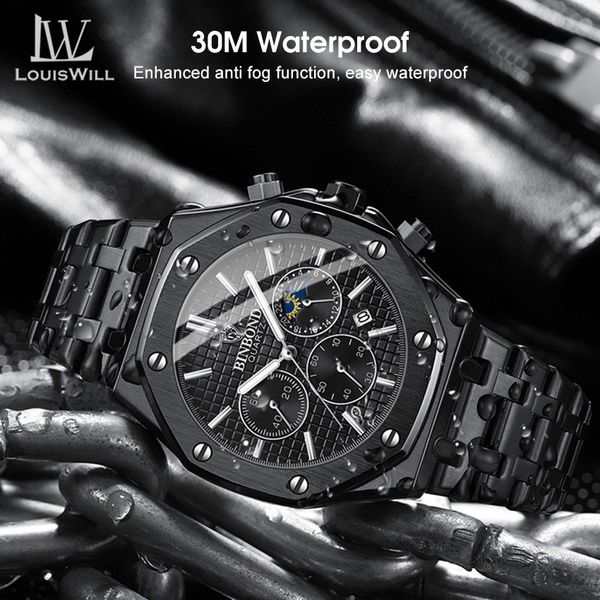 💥LouisWill Multi-function Waterproof Watch With Calendar - Image 5