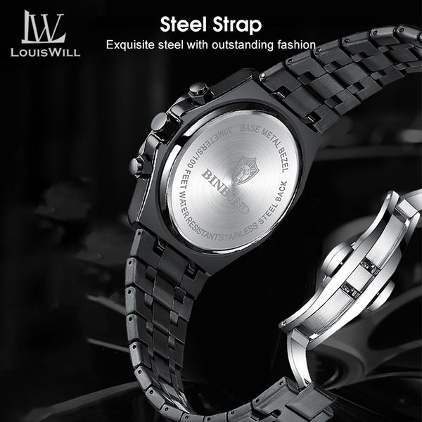 💥LouisWill Multi-function Waterproof Watch With Calendar - Image 7