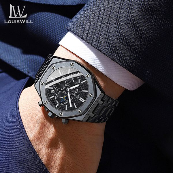 💥LouisWill Multi-function Waterproof Watch With Calendar - Image 8