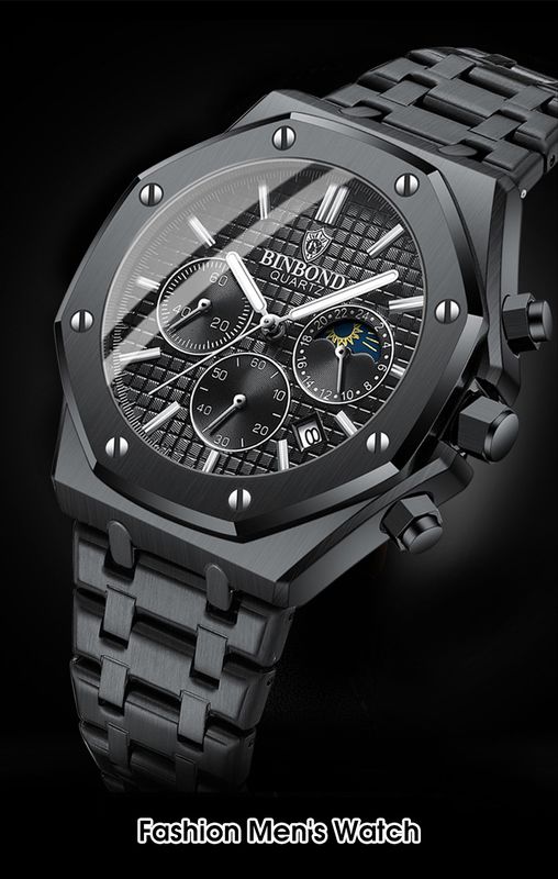 💥LouisWill Multi-function Waterproof Watch With Calendar - Image 9