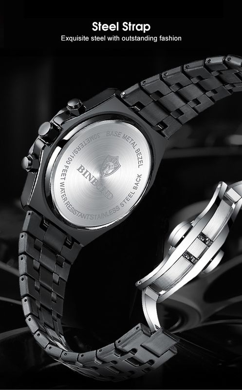 💥LouisWill Multi-function Waterproof Watch With Calendar - Image 12