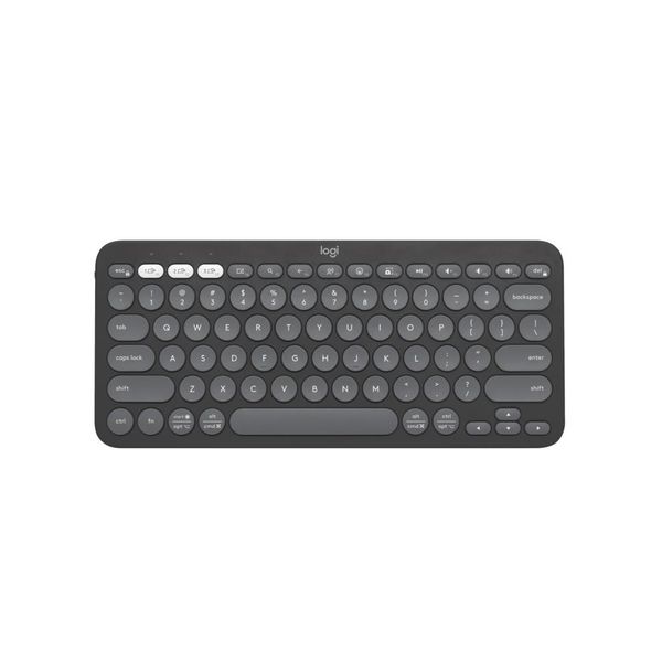 Logitech K380S PEBBLE KEYS 2 Multi-Device Bluetooth Wireless Keyboard – Tonal Graphite Color