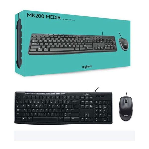 Logitech MK200 Wired Mouse & Keyboard Combo
