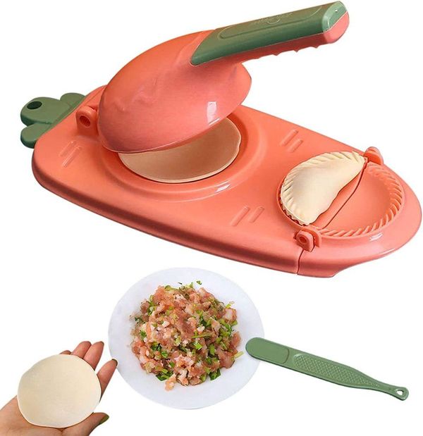 2 In 1 Manual Dumpling Maker – Pink Color