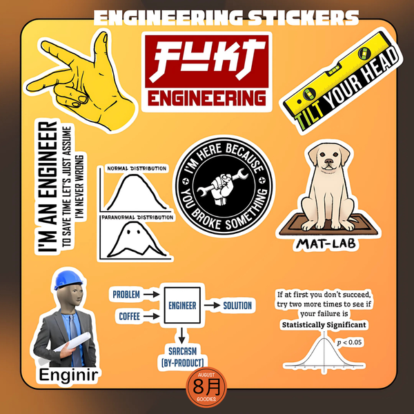 Engineering sticker set 01