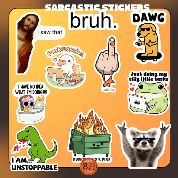 Sarcastic sticker set 03