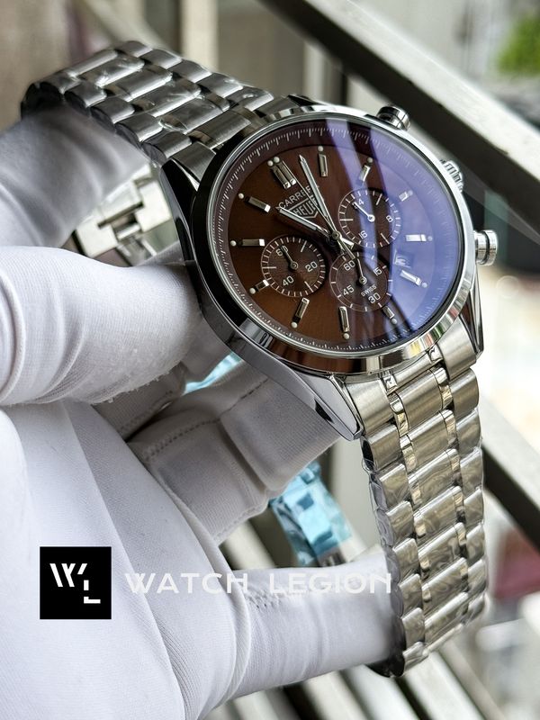 TAG CHAIN 3 CHRONO BROWN DIAL