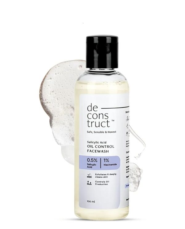 Deconstruct Salicylic Acid Oil Control Face Wash - 0.5% Salicylic acid + 1% Niacinamide 100ml