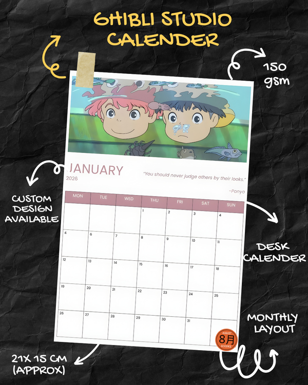 Studio Ghibli Calendar 2026