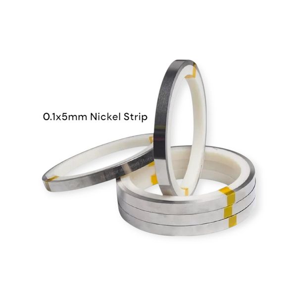1ft 0.1×5mm Nickel Strip for 18650 Li-ion Battery – 12 Inch Spot Welding Nickel Sheet Plate