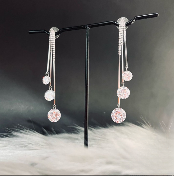 Silver Stone Earring