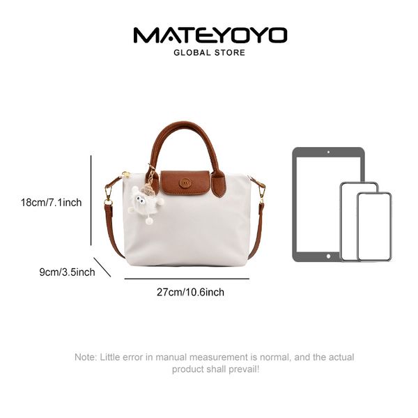 💥MATEYOYO Women Handbag Korean Sling Bag Ins Fashion Shoulder Bag Dual Use Leisure Style Casual Summer Hand Bag Messenger Bag Women Beach Bag Oxford Bag - Image 3