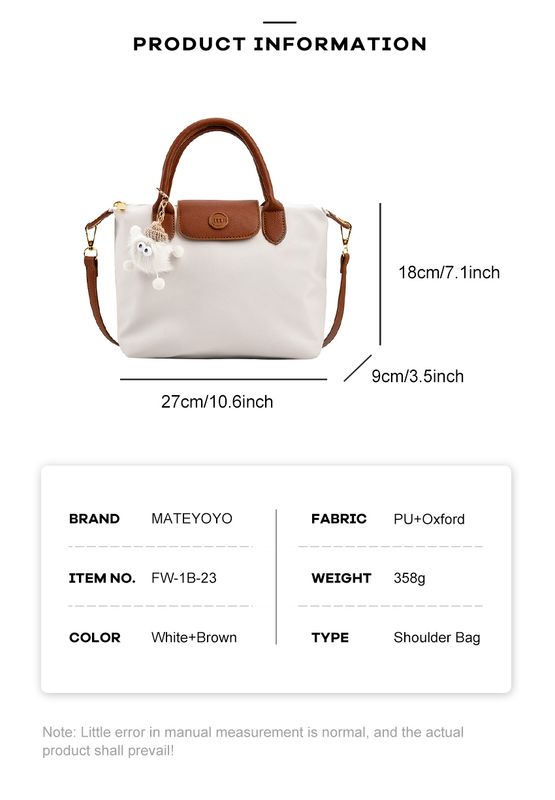 💥MATEYOYO Women Handbag Korean Sling Bag Ins Fashion Shoulder Bag Dual Use Leisure Style Casual Summer Hand Bag Messenger Bag Women Beach Bag Oxford Bag - Image 12