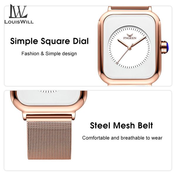 💥LouisWill Korean Style Waterproof Fashion Watch - Image 5