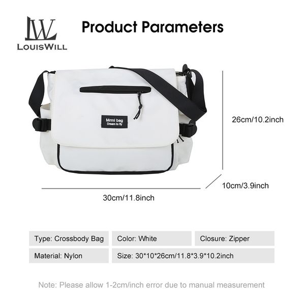 💥LouisWill Crossbody Bag Large Capacity Shoulder Bag Waterproof Anti-Thief Sling Bag Street Shoulder Bag - Image 3