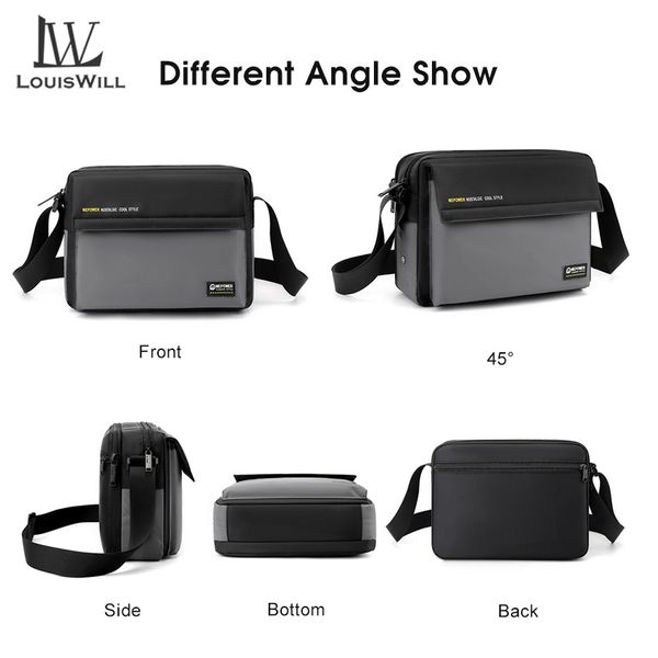 💥LouisWill Crossbody Bag Large Capacity Shoulder Bag Waterproof Anti-Thief Sling Bag Street Shoulder Bag - Image 3