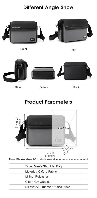 💥LouisWill Crossbody Bag Large Capacity Shoulder Bag Waterproof Anti-Thief Sling Bag Street Shoulder Bag - Image 17