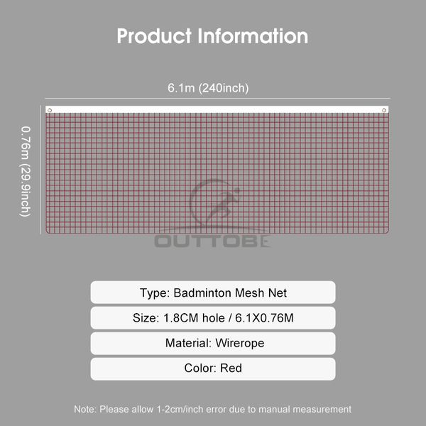 💥Outtobe Standard Badminton Mesh Net - Image 7