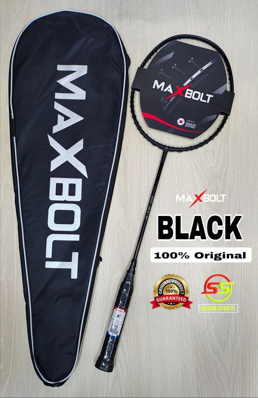 Maxbolt Black Badminton Racket
