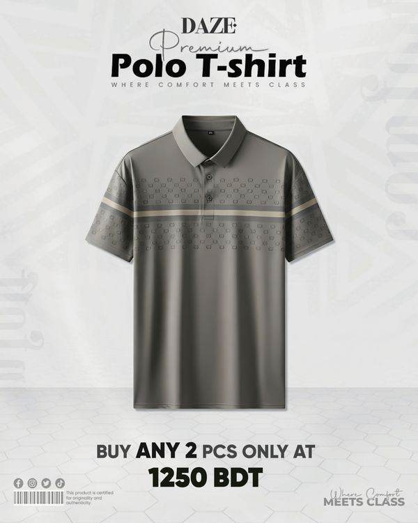 PL05 China Micro Spandex Premium Polo T-Shirt