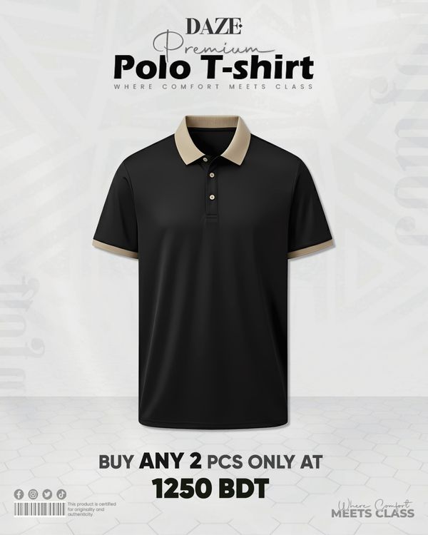 PL08 China Micro Spandex Premium Polo T-Shirt