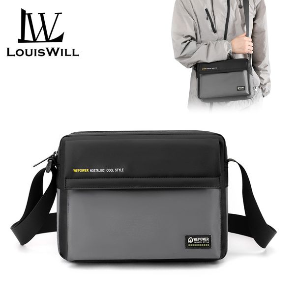 💥LouisWill Crossbody Bag Large Capacity Shoulder Bag Waterproof Anti-Thief Sling Bag Street Shoulder Bag