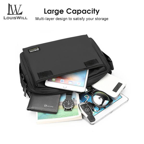 💥LouisWill Crossbody Bag Large Capacity Shoulder Bag Waterproof Anti-Thief Sling Bag Street Shoulder Bag - Image 6