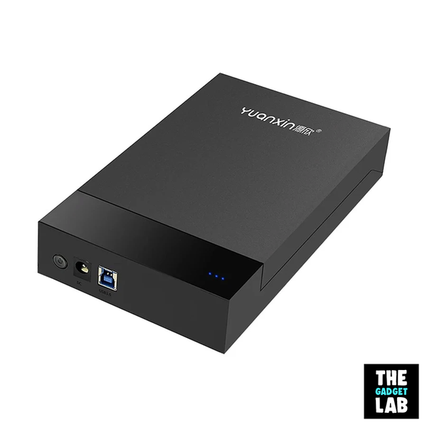 Yuanxin 3.5 Inch SATA Black HDD Enclosure with Power Adapter # YPH-033