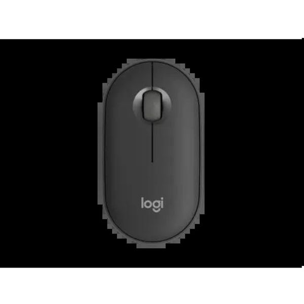 Logitech M350s Pebble Mouse 2, Wireless and Bluetooth Mouse Tonal Graphite Color
