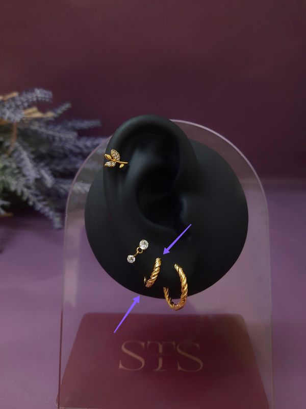 TW05 hoop earrings for upper piercings