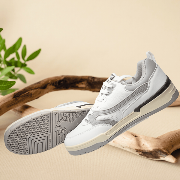 Casual white gray sneakers