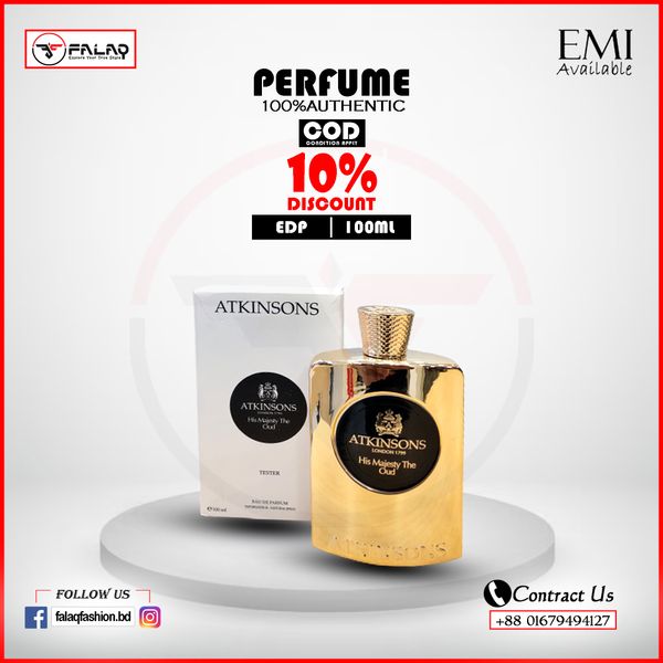 Atkinsons HIS MAJESTY THE OUD TESTER EDP for Men 100Ml 0270