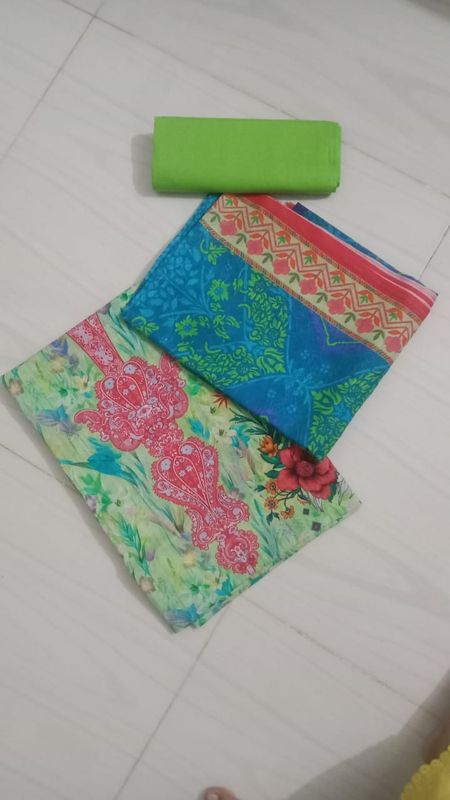 Unstitch Digital ari cotton three pcs for women