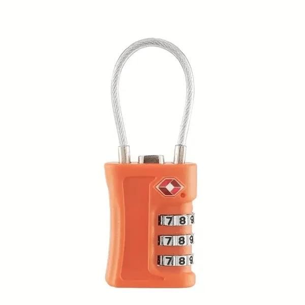 COTECi TSA Customs Code 3 Digit Combination Lock – Orange Color