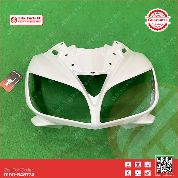 Metershed/Faring for Yamaha Fazer V1 White Color bike.