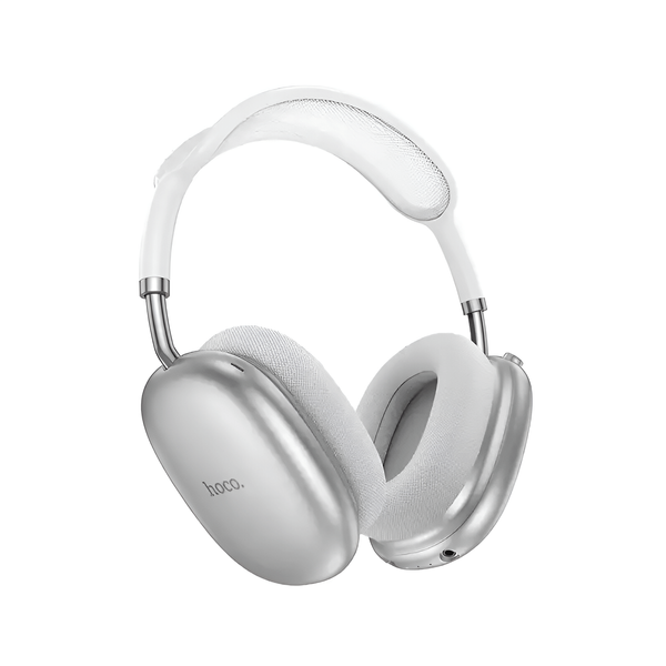 HOCO W55 Plus ANC Bluetooth Headphones – Silver .