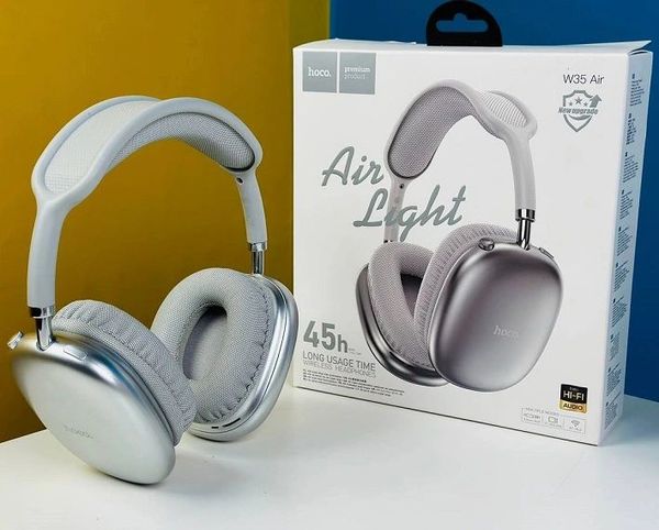 Hoco W35 Air Wireless Headphone – Silver Color .