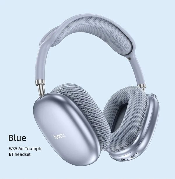 Hoco W35 Air Wireless Headphone- Blue Color .
