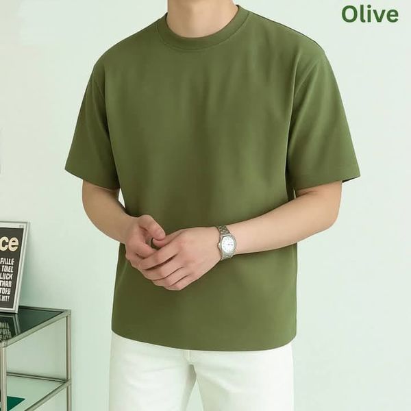 Solid Drop Shoulder Tshirt