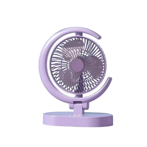 Indiana IRF-869C Foldable Desk Fan with LED Light – Purple