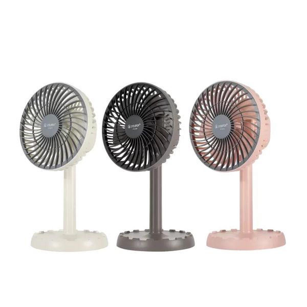 JYSUPER JY-2218 AC/DC Rechargeable 4000mAh Mini Desk Fan – Random Color