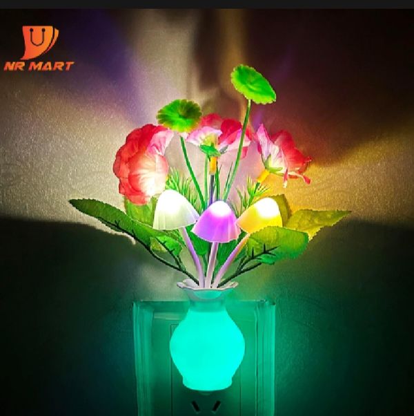 LED Sensor Dream Mushroom Night Light Lamp Multi-Color