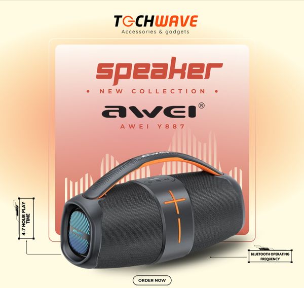 Awei Y887 Portable Bluetooth 5.3 Outdoor Speaker